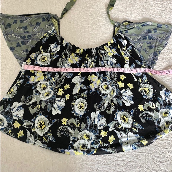 Free People Floral Tie Back Top - Picture 9 of 12